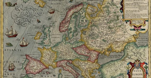 Map Of Iceland and Europe Map Of Europe by Jodocus Hondius 1630 the Map Shows A