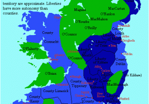 Map Of Ireland and Surrounding Countries the Map Makes A Strong Distinction Between Irish and Anglo French