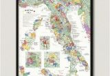 Map Of Italy and Croatia Wine Map Of Italy somm Room Italy Map Map Framed Maps