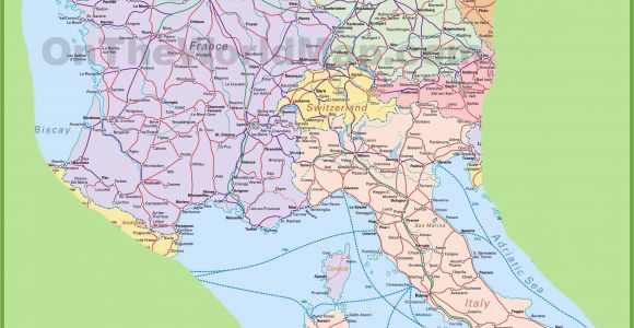 Map Of Italy Showing Airports Map Of Switzerland Italy Germany and France