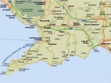 Map Of Italy Showing Pompeii Amalfi Coast tourist Map and Travel Information