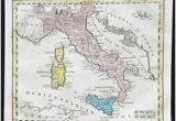 Map Of Italy Sicily and Malta Italy 1800 1899 Date Range Antique Europe atlas Maps for Sale Ebay