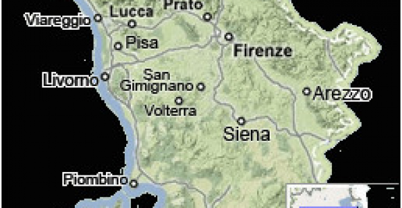 Map Of Italy Tuscany with Cities Tuscany Map Map Of Tuscany Italy