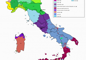 Map Of Italy with Rome Linguistic Map Of Italy Maps Italy Map Map Of Italy Regions