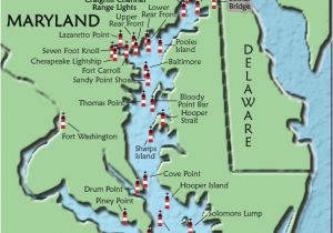Map Of Lighthouses In Michigan Maryland Lighthouses I Want to See them All We Need A Vacation