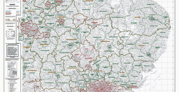 Map Of Local Authorities England Os Administrative Boundary Map Local Government Sheet 6