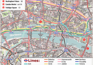 Map Of London England attractions London Pdf Maps with attractions Tube Stations