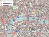 Map Of London England attractions London Pdf Maps with attractions Tube Stations