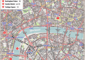 Map Of London England attractions London Pdf Maps with attractions Tube Stations