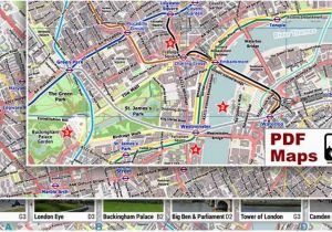 Map Of London England attractions London Pdf Maps with attractions Tube Stations