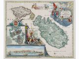 Map Of Malta Europe 1720 Malta Map Poster Zazzle Com Old Malta Malta Map