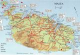 Map Of Malta Europe Map Over Malta and Comino Big Map with Interesting Places