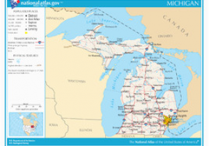 Map Of Michigan Airports Michigan Wikipedia
