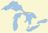 Map Of Michigan and Ontario List Of islands Of Michigan Wikipedia