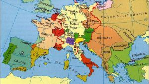 Map Of Middle Ages Europe Europe Map C 1400 History Historical Maps European