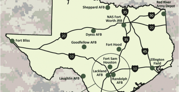 Map Of Military Bases In Texas Air force Bases Texas Map Business Ideas 2013