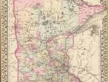 Map Of Minnesota Counties and Cities Old Historical City County and State Maps Of Minnesota