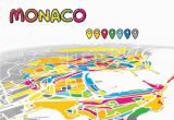 Map Of Monaco In Europe Monaco Monaco Downtown Map In Perspective Monaco Map