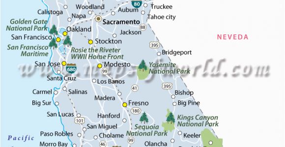 Map Of National Parks In California California National Parks Map List Of National Parks In California