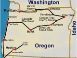 Map Of Newport oregon Route Map oregon Hiking Trails 14 Day tour Backpacking Hiking