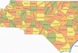 Map Of north Carolina with Counties Map Of north Carolina