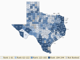 Map Of northeast Texas Counties Texas Rankings Data County Health Rankings Roadmaps