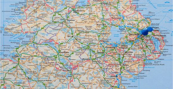 Map Of northern Ireland Roads Ireland Map Stock Photos Ireland Map Stock Images Alamy