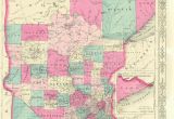 Map Of northern Minnesota 1852 Mitchell Minnesota Territory Map before north or south Dakota