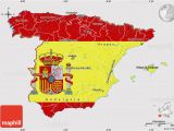 Map Of northern Spain Flag Map Of Spain