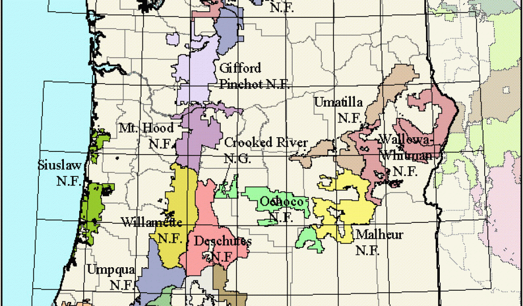 Map Of northwest oregon Usda forest Service Fsgeodata Clearinghouse ...