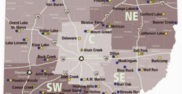 Map Of Ohio State Parks List Of Ohio State Parks with Campgrounds Dreaming Of A Pink