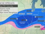 Map Of Ohio Valley Region Snowstorm Poised to Hinder Travel From Missouri Through Ohio