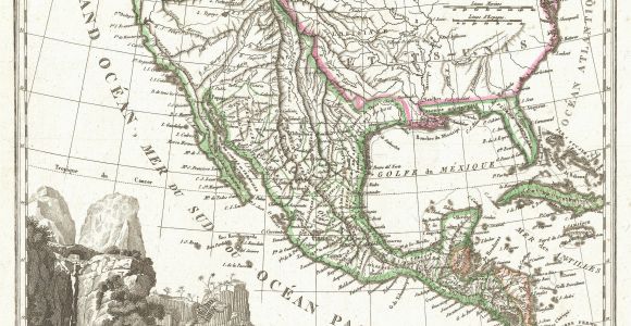 Map Of orange Texas File 1810 Tardieu Map Of Mexico Texas and California Geographicus