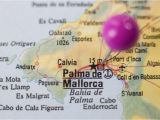 Map Of Palma De Mallorca Spain Pushpin Marking On Palma De Majorca Spain Stock Photo