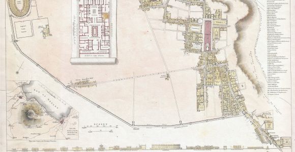 Map Of Pompeii In Italy File 1832 S D U K City Plan or Map Of Pompeii Italy Geographicus