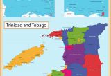 Map Of Port Of Spain Trinidad and tobago Trinidad and tobago Map Vector Image