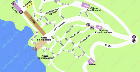 Map Of Positano Italy Positano Cinque Terre Riomaggiore S City Map In Cinque Terre