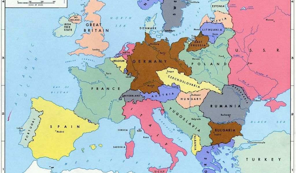 Map Of Pre Ww2 Europe Pre World War Ii Here are the Boundaries as A