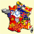 Map Of Provinces In France French Regions Flag Map by Heersander Heritage France