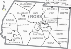 Map Of Ross County Ohio Ross County Ohio Wikivisually