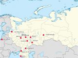 Map Of Russia and Eastern Europe World Cup 2018 Russia Map Of Cities with Venues Map Of