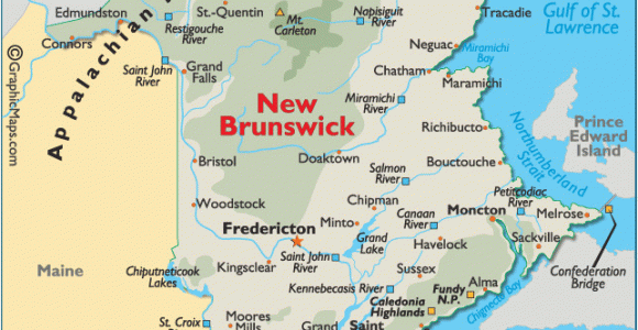 Map Of Saint John New Brunswick Canada New Brunswick Cn Map Showing the Province Of New Brunswick