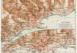 Map Of San Remo Italy Old Map Of Sanremo In 1913 Buy Vintage Map Replica Poster Print or