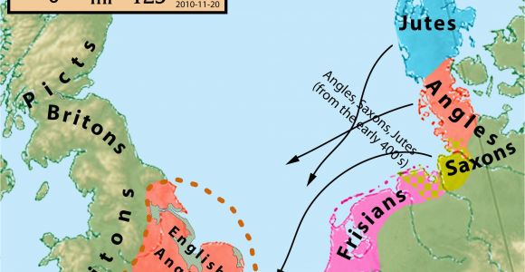 Map Of Saxon England 25 Maps that Explain the English Language Middle Ages