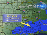 Map Of Se Texas Jeff Jamison On Twitter Freeze Warning for Se Texas Overnight