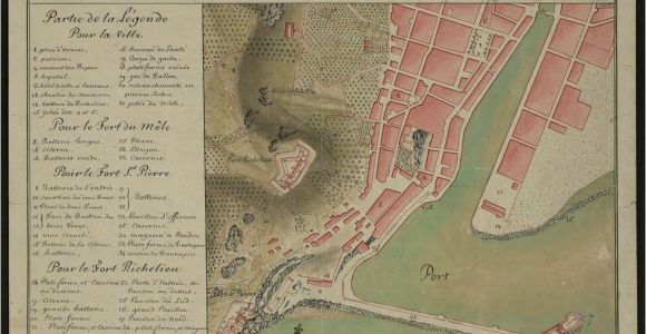 Map Of Sete France File Plan Du Port De Sa Te Et De Ses forts 1790 Archives