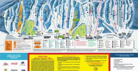 Map Of Ski Resorts In Canada Blue Mountain Trail Map Onthesnow