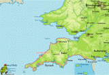 Map Of south West England south West Coast Path