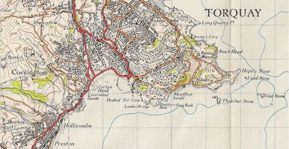 Map Of south West England torquay Geological Field Guide by Ian West