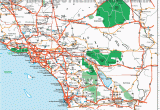 Map Of southern California Colleges Road Map Of southern California Including Santa Barbara Los